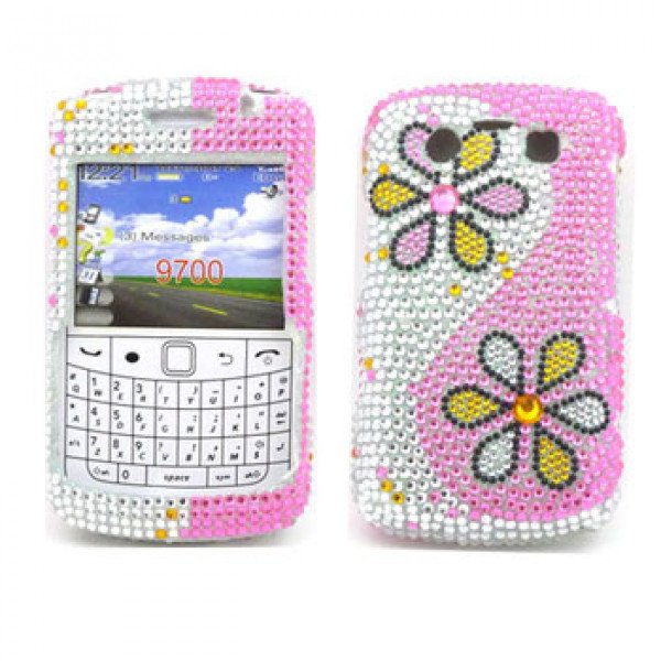 Wholesale Diamond Flower case for BlackBerry 9700